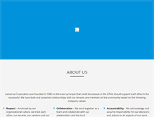 Tablet Screenshot of lamenzacorp.com